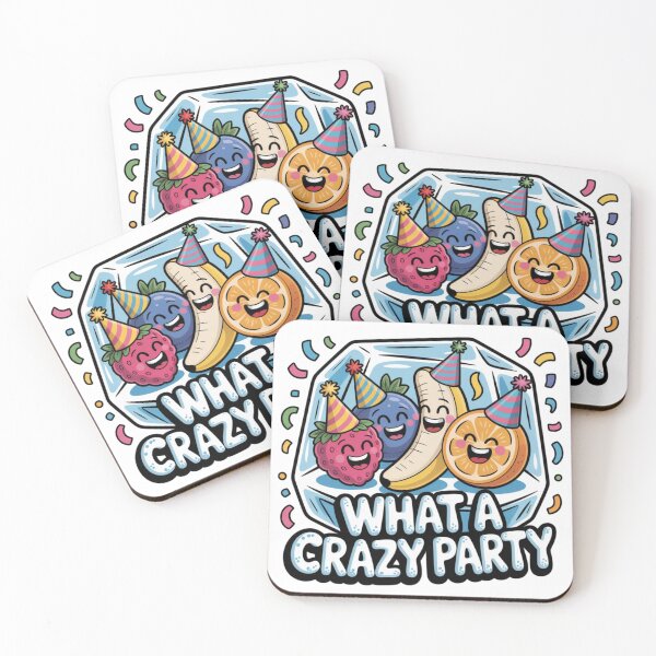 Item preview, Frozen Fruit Party – Happy Family Cartoon Sticker designed and sold by Imaginarium of Chaos falcon88 .