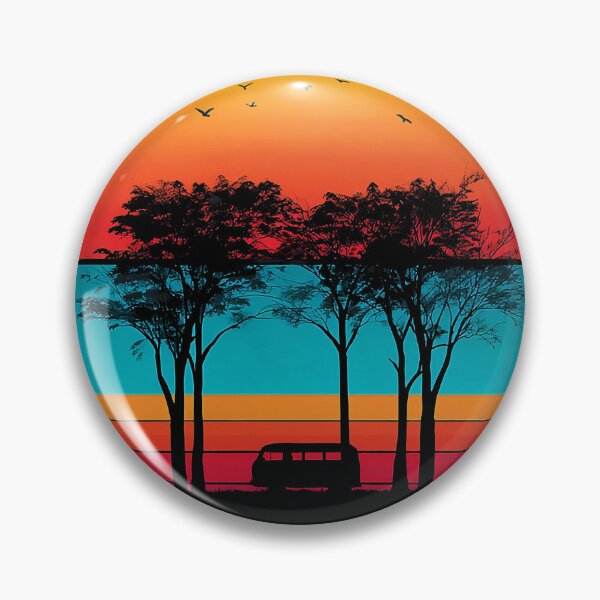 Item preview, Retro Sunset Camper Funny Gifts for Campervan Lovers designed and sold by D-Oles-Mercher.