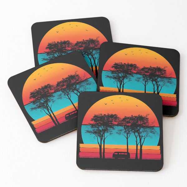 Item preview, Retro Sunset Camper Funny Gifts for Campervan Lovers designed and sold by D-Oles-Mercher.