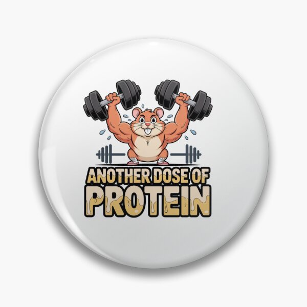 Item preview, Gym Hamster – Protein Overload Cartoon Sticker designed and sold by Imaginarium of Chaos falcon88 .