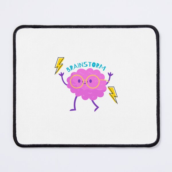 Item preview, Cute Brainstorm Cartoon Brain Illustration designed and sold by freelysimple.