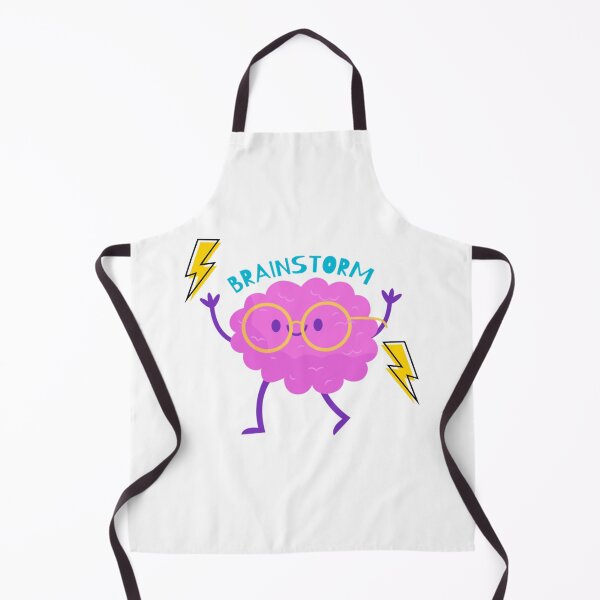 Item preview, Cute Brainstorm Cartoon Brain Illustration designed and sold by freelysimple.