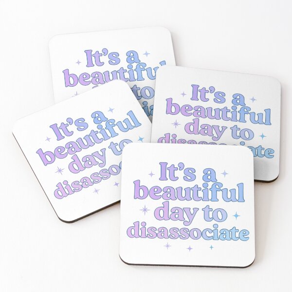 Item preview, It’s a Beautiful Day to Disassociate – Funny Mental Health Aesthetic Design designed and sold by Zippitydodads.