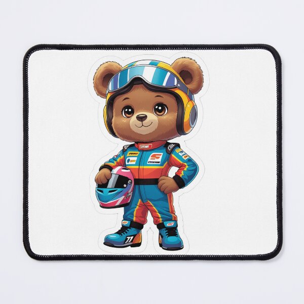 Item preview, racing crew teddy designed and sold by Arty Art.