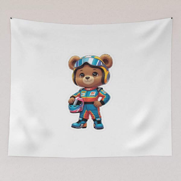 Item preview, racing crew teddy designed and sold by Arty Art.