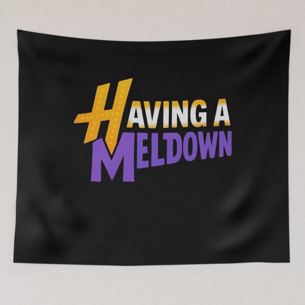 Item preview, Having A Meltdown Retro Funny Humor Sayings designed and sold by FreshVibe Prints.