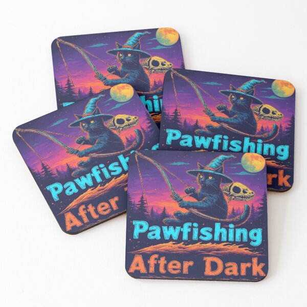 Item preview, Pawfishing After Dark: Witchy Black Cat Halloween Bowfishing Adventure designed and sold by David R Sawin The Architects Of Eden.