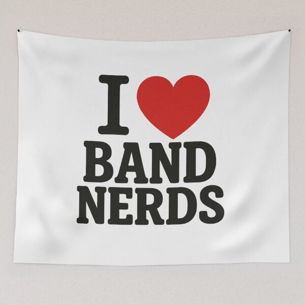 Item preview, I ❤️ Band Nerds – Funny Marching Band Lover Design designed and sold by Zippitydodads.