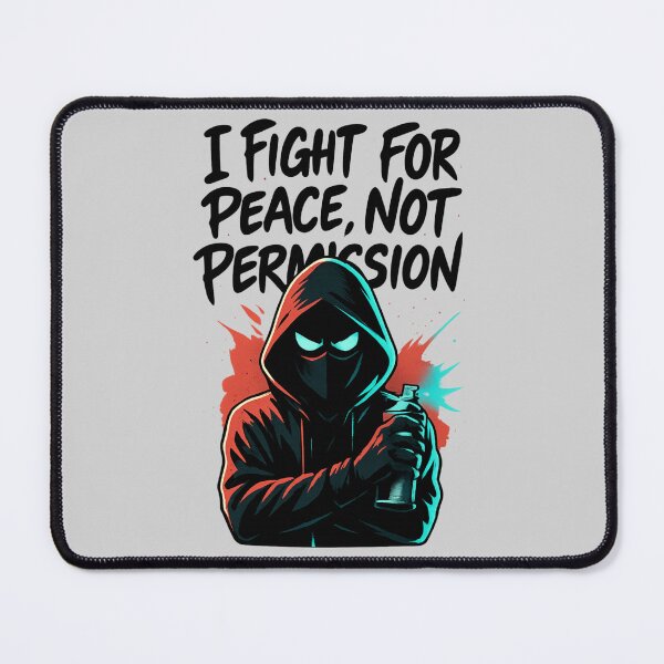 Item preview, Anime Vigilante Spray – I Fight for Peace, Not Permission designed and sold by PunchDrop.