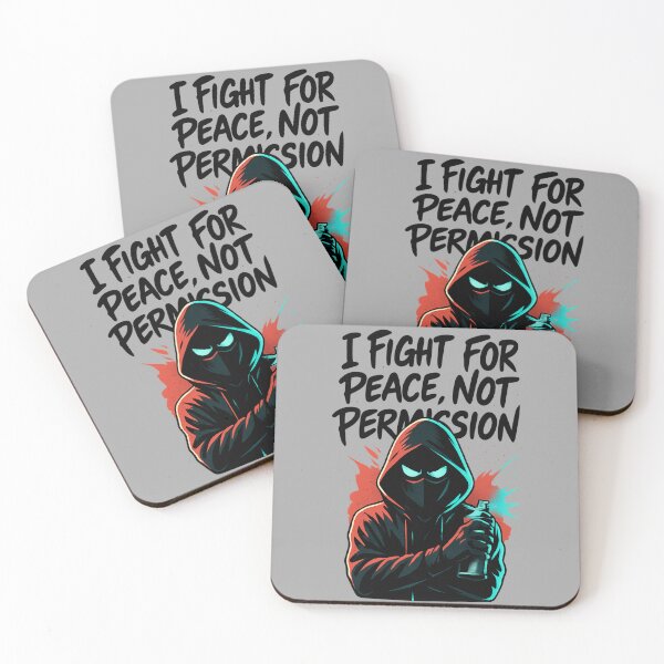 Item preview, Anime Vigilante Spray – I Fight for Peace, Not Permission designed and sold by PunchDrop.