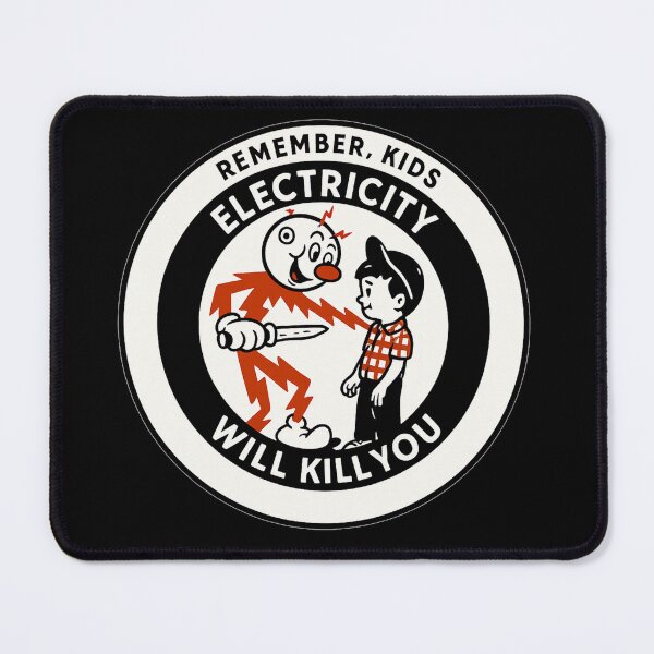Item preview, Remember Kids – Electricity Safety Vintage Graphic designed and sold by getpressedshirt.