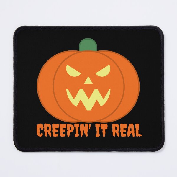 Item preview, Creepin It Real - Funny Halloween Jack O Lantern Spooky Pumpkin Pun designed and sold by Shape Snip Studio.