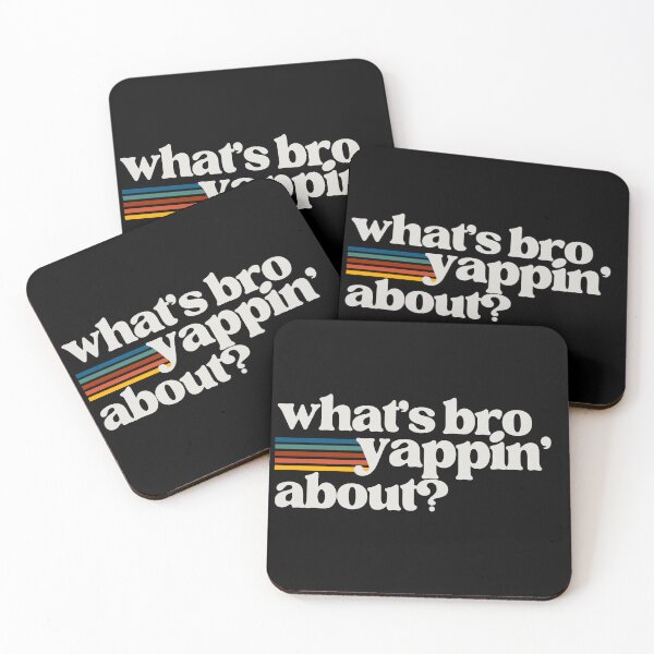 Item preview, What's Bro Yappin' About? Vintage Stripe designed and sold by Seeshellspace Designs.