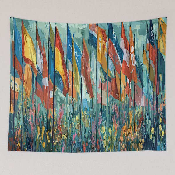 Item preview, Colorful World Flags Poster designed and sold by Infopreneur1231.