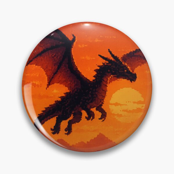 Item preview, Pixel Dragon Flight – Retro 16-Bit Fantasy Scene designed and sold by bashhonkdesign.