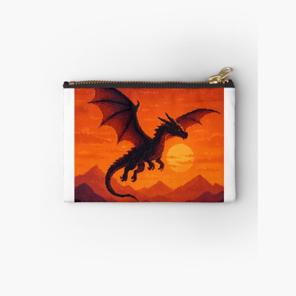 Item preview, Pixel Dragon Flight – Retro 16-Bit Fantasy Scene designed and sold by bashhonkdesign.