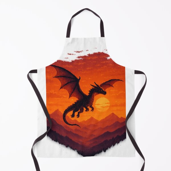 Item preview, Pixel Dragon Flight – Retro 16-Bit Fantasy Scene designed and sold by bashhonkdesign.