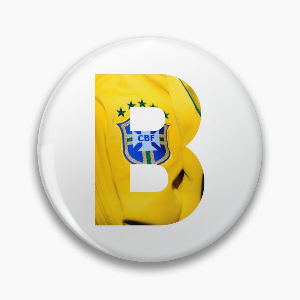 Item preview, Iconic CBF Shield on Brazil Jersey Letter B Sticker designed and sold by LOLENGLISH.