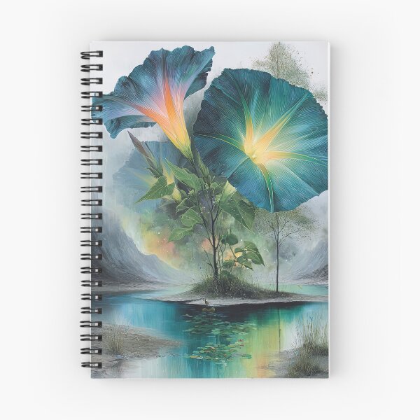 Item preview, Celestial Cascade of Morning Glories designed and sold by bloorose.