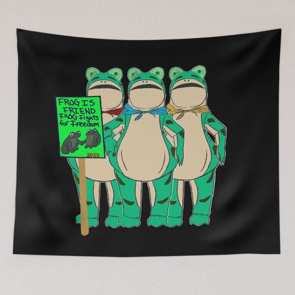 Item preview, The Portland Frog  –  Frog Is Friend, Frog Fights for Freedom 2025  -  Solidarity  designed and sold by aadventures.