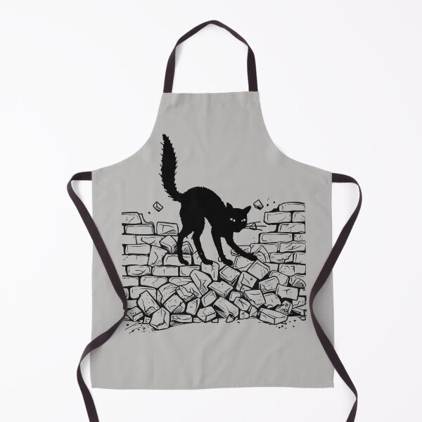 Item preview, Cat & broken wall designed and sold by KatNa.