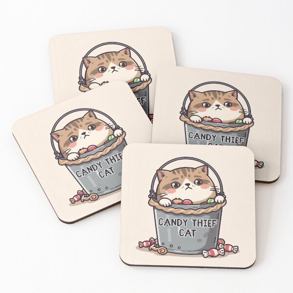 Item preview, Candy Thief Cat designed and sold by PetJoyPrintsCO.