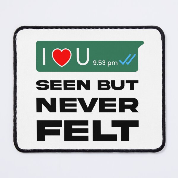 Item preview, Seen But Never Felt – Modern Love & Heartbreak T-Shirt Design designed and sold by tamildesign.