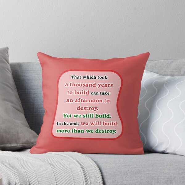 Item preview, That which took a thousand years to build, red background designed and sold by mntimg.