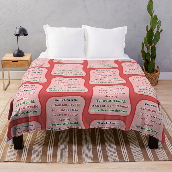 Item preview, That which took a thousand years to build, red background designed and sold by mntimg.