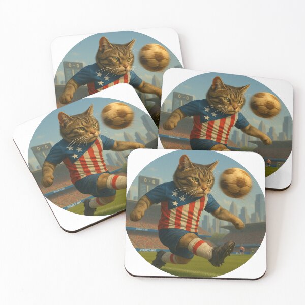 Item preview, American Soccer Cat – USA Inspired Power in New York designed and sold by Zouky.art.