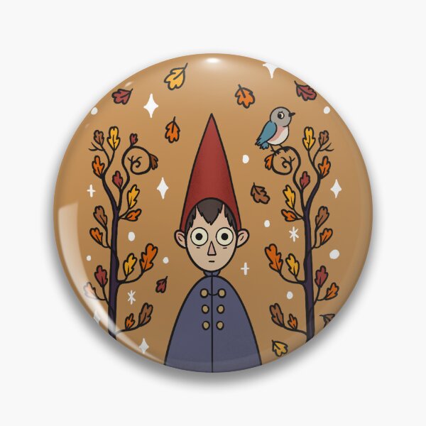 Artikelvorschau, Wirt und Beatrice über der Gartenmauer im Herbst entworfen und verkauft von illustore.