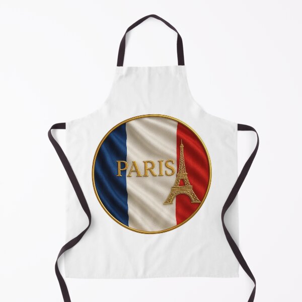 Item preview, Paris France Flag Emblem - Golden Eiffel Tower Design designed and sold by Annika Shurafa.