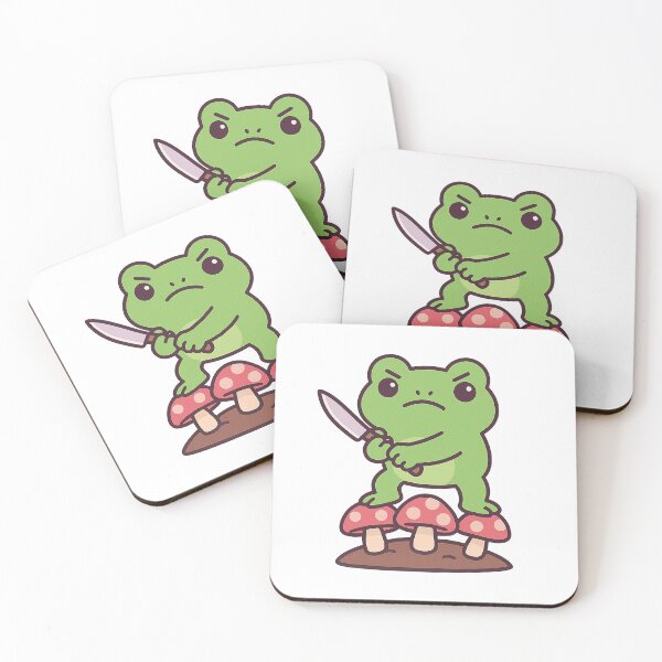 Item preview, Funny Frog with Knife Meme – Cute but Dangerous designed and sold by Buzzworthy Threads.