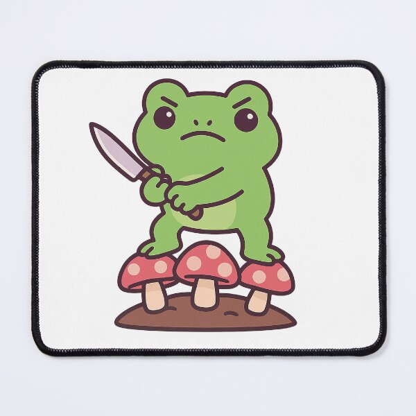 Item preview, Funny Frog with Knife Meme – Cute but Dangerous designed and sold by Buzzworthy Threads.