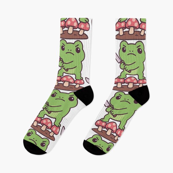 Item preview, Funny Frog with Knife Meme – Cute but Dangerous designed and sold by Buzzworthy Threads.