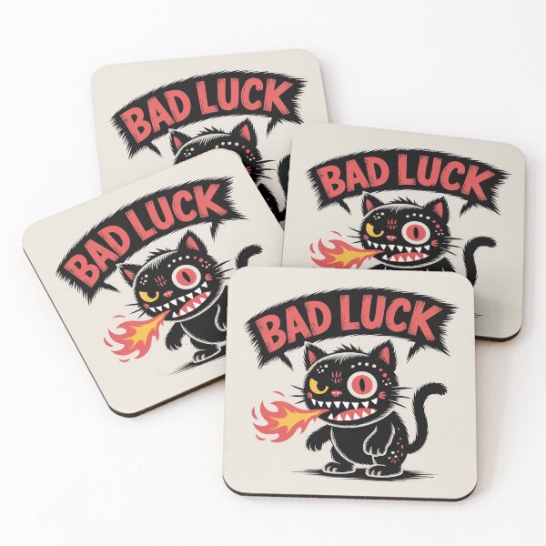 Item preview, Bad Luck Black Cat Fire Breathing Design designed and sold by Ed & Harmony.