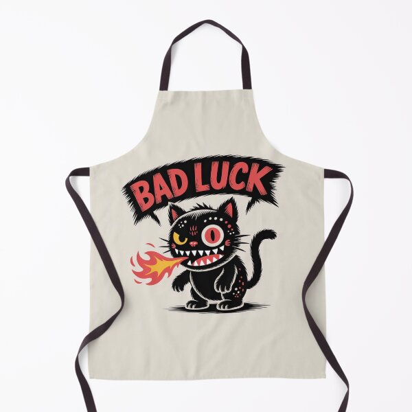 Item preview, Bad Luck Black Cat Fire Breathing Design designed and sold by Ed & Harmony.