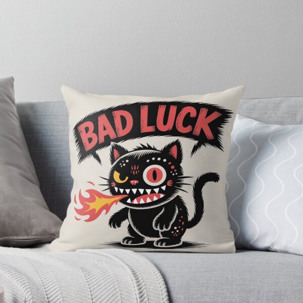 Item preview, Bad Luck Black Cat Fire Breathing Design designed and sold by Ed & Harmony.