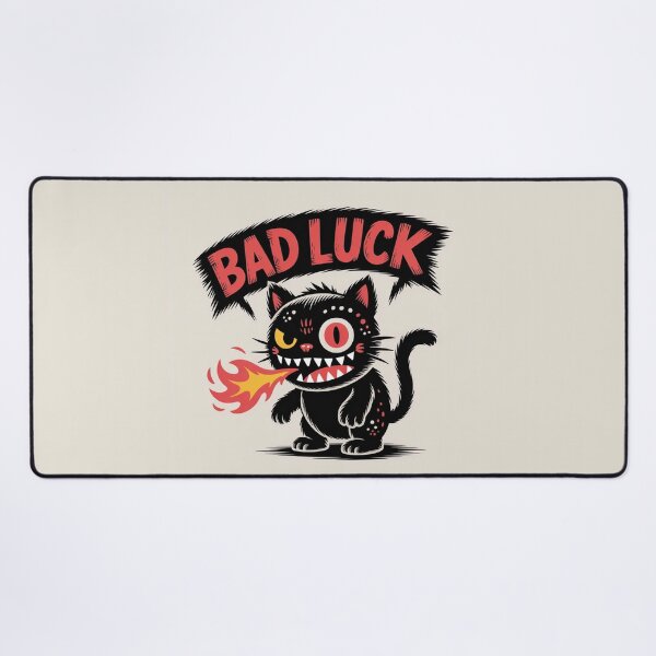 Item preview, Bad Luck Black Cat Fire Breathing Design designed and sold by Ed & Harmony.