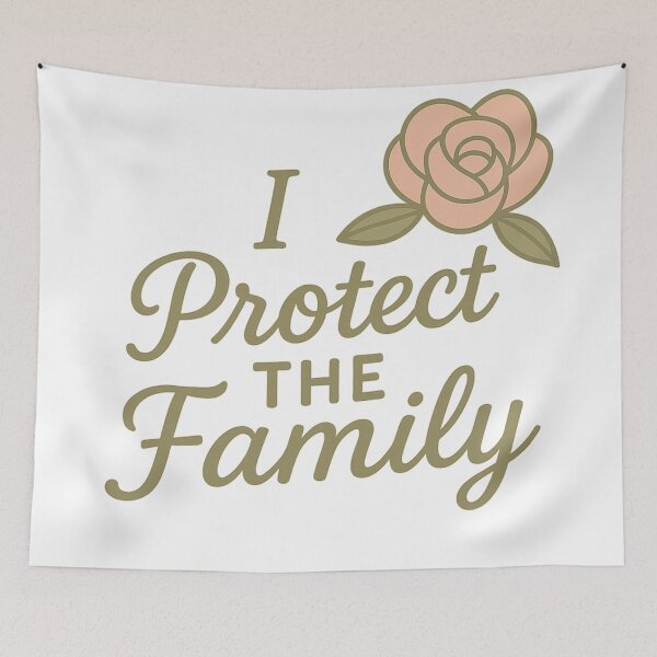 Item preview, I Protect the Family – Empowering Minimal Floral Design designed and sold by Zippitydodads.