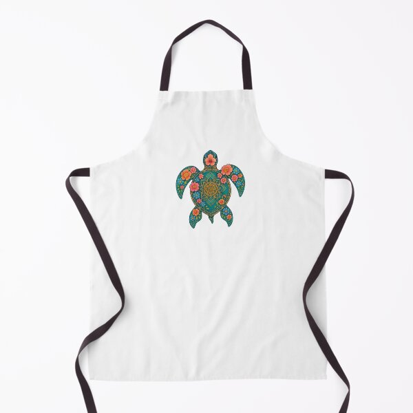 Item preview, Vibrant and colorful boho floral illustration of a sea turtle. designed and sold by DavidMay.