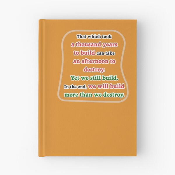 Item preview, That which took a thousand years to build, tan background designed and sold by mntimg.