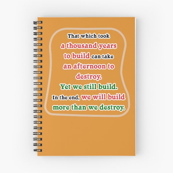 Item preview, That which took a thousand years to build, tan background designed and sold by mntimg.