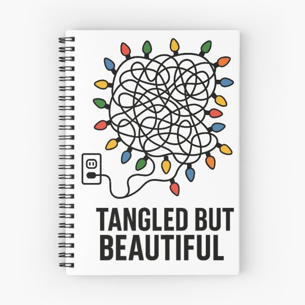 Item preview, Tangled But Beautiful | Christmas Chaotic Holiday Lights | Festive Messy Charm Design designed and sold by PaintedPixels01.