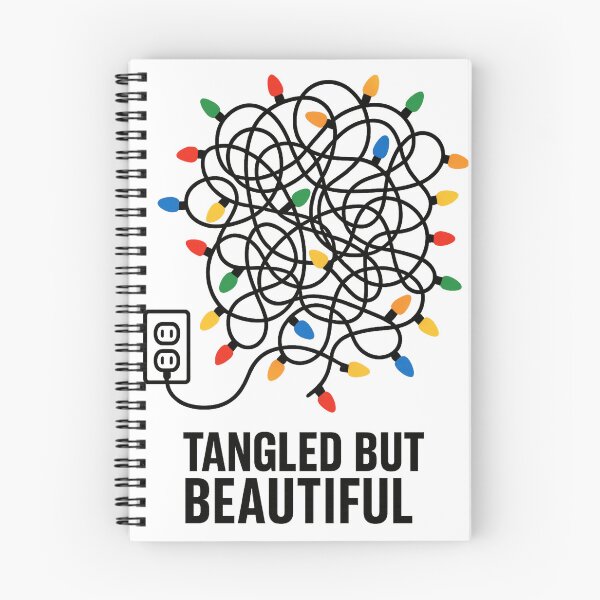 Item preview, Tangled But Beautiful | Christmas Chaotic Holiday Lights | Festive Messy Charm Design designed and sold by PaintedPixels01.