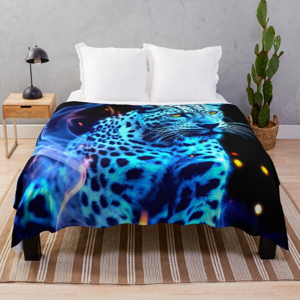 Item preview, Mystical Blue Leopard in the Night designed and sold by Exodoi.