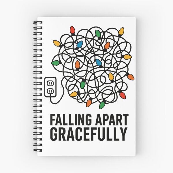 Item preview, Falling Apart Gracefully | Christmas Chaotic Holiday Lights | Funny Festive Chaos Design designed and sold by PaintedPixels01.