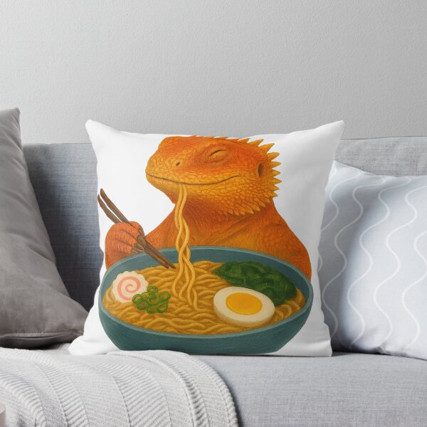 Item preview, Agamid Lizard Eating Ramen designed and sold by thehaywirehoney.