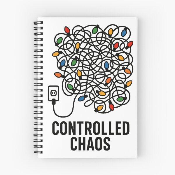 Item preview, Controlled Chaos | Christmas Chaotic Holiday Lights | Funny Festive Holiday Design designed and sold by PaintedPixels01.
