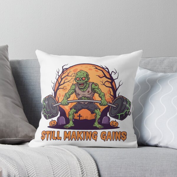 Item preview, Still Making Gains Zombie Deadlift Halloween Gym Workout Design designed and sold by Bmd4Fitness.